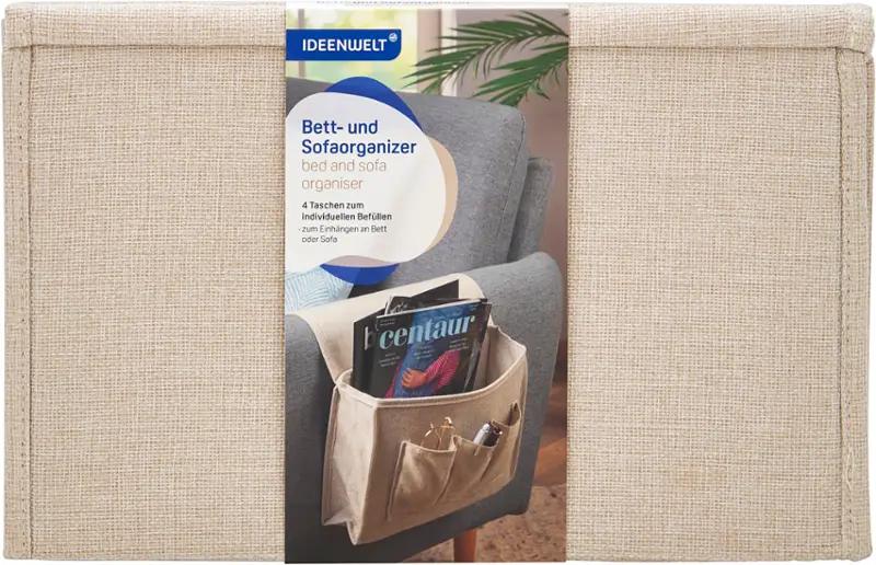 IDEENWELT Organizer na postel - pohovku, 1 ks