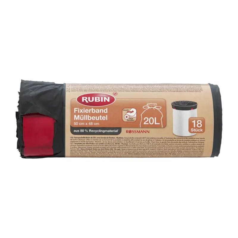 RUBIN Pytle na odpad s elastickým lemem 20L, 18 ks