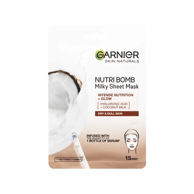 Garnier Textilní maska Nutri Bomb s kokosovým mlékem, 1 ks