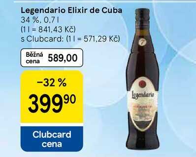 Legendario Elixir de Cuba 34 %, 0.7 l