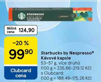 Starbucks by Nespresso® Kávové kapsle, 53-57 g