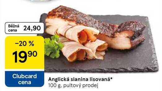 Anglická slanina lisovaná, 100 g