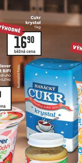 Cukr krystal 1kg  v akci