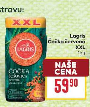 Lagris Čočka červená XXL 1kg