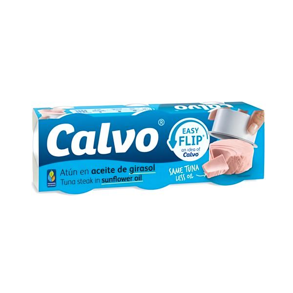 Calvo Tuňák ve slunečnicovém oleji 3x65g