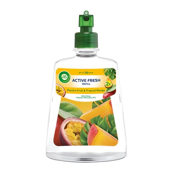 Air Wick Active Fresh náplň na vodní bázi do automatického difuzéru – Maracuja a tropické mango