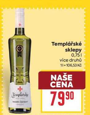 Templářské sklepy 0,75l