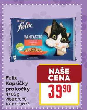 Felix Kapsičky pro kočky 4x85 g