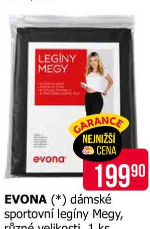 EVONA dámské sportovní legíny Megy, různé velikosti 1 ks 