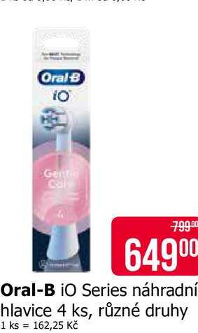 Oral-B iO Series náhradní hlavice 4 ks, různé druhy
