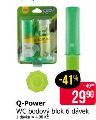 Q-Power WC bodový blok 6 dávek
