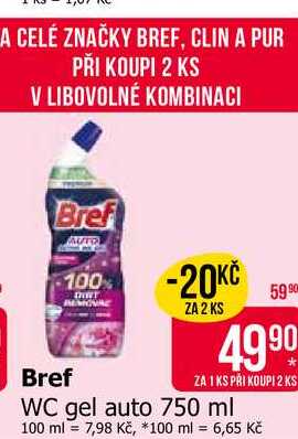 Bref WC gel auto 750 ml 