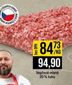 Vepřové mleté 20% tuku 1kg