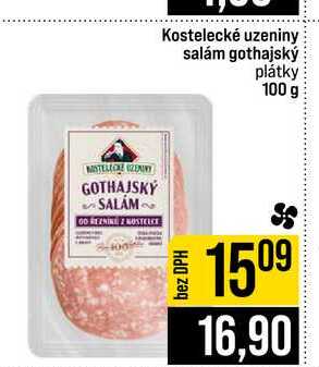 Kostelecké uzeniny salám gothajský plátky 100 g