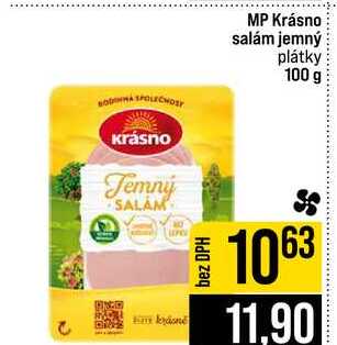 MP Krásno salám jemný plátky 100 g