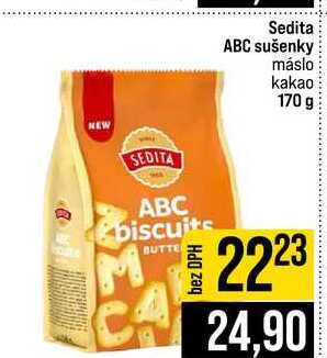 Sedita ABC sušenky máslo kakao 170 g