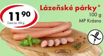Lázeňské párky, 100 g