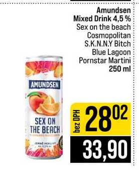 Amundsen Mixed Drink 4,5 % Sex on the beach Cosmopolitan S.K.N.N.Y Bitch Blue Lagoon Pornstar Martini 250 ml
