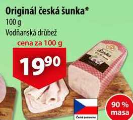 Originál česká šunka, 100 g