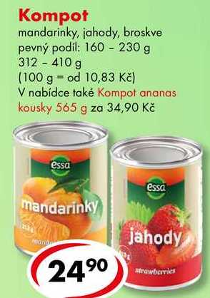 Kompot, 312 - 410 g