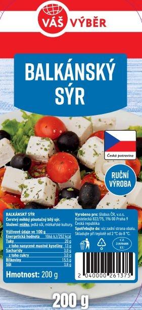 VÁŠ VÝBĚR Balkánský sýr, 200 g