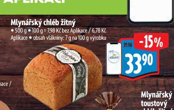 Mlynářský chléb žitný 500 g