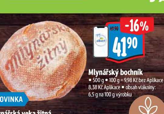 Mlynářský bochník 500 g