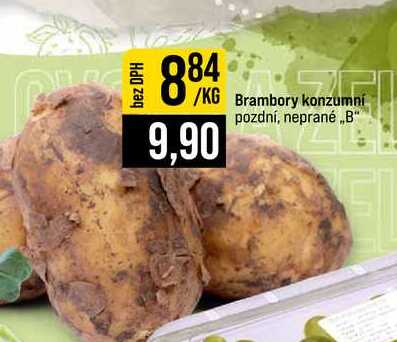 Brambory konzumní pozdní, neprané „B" 1kg