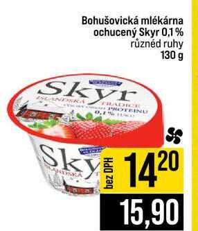 Bohušovická mlékárna ochucený Skyr 0,1% různéd ruhy 130 g 