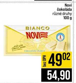 Novi čokoláda různé druhy 100 g