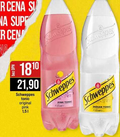 Schweppes tonic original pink 1,5l