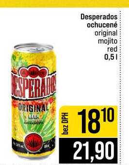 Desperados ochucené original mojito red 0,5l