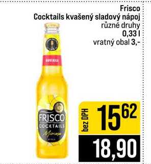 Frisco Cocktails kvašený sladový nápoj různé druhy 0,33l