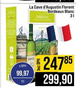 La Cave d'Augustin Florent Bordeaux Blanc 3l