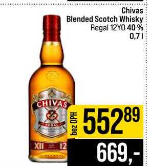 Chivas Blended Scotch Whisky Regal 12YO 40% 0,7l