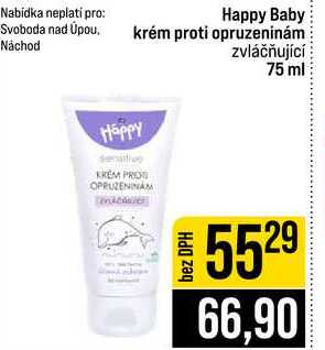 Happy Baby krém proti opruzeninám zvláčňující 75 ml