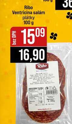 Ribo Ventricina salám plátky 100 g 