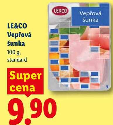 LE&CO Vepřová šunka, 100 g