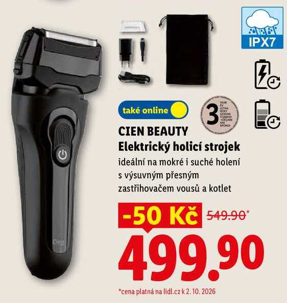 CIEN BEAUTY Elektrický holicí strojek