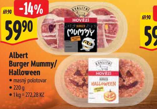 Albert Burger Mummy/Halloween, 220 g