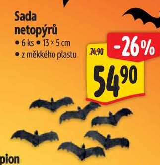 Sada netopýrů, 6 ks 