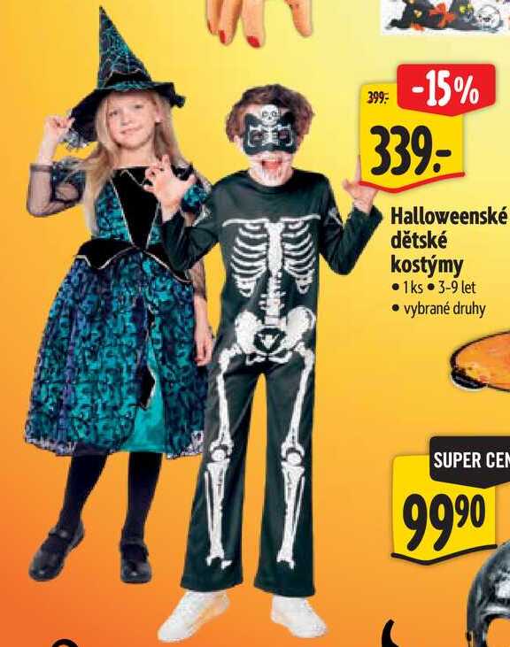 Halloweenské dětské kostýmy  