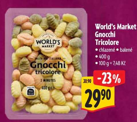 World's Market Gnocchi Tricolore, 400 g