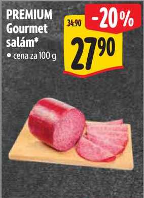 PREMIUM Gourmet salám, cena za 100 g