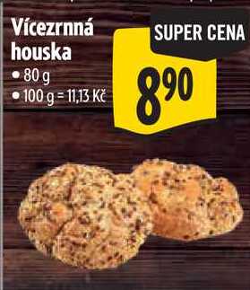 Vícezrnná houska, 80 g