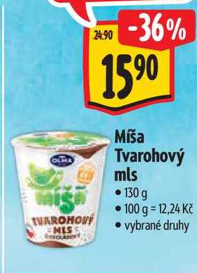 Míša Tvarohový mls, 130 g