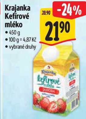 Krajanka Kefírové mléko, 450 g 