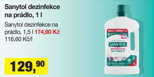 Sanytol dezinfekce na prádlo, 1 l