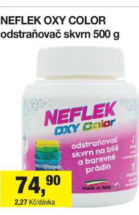 NEFLEK OXY COLOR odstraňovač skvrn 500 g