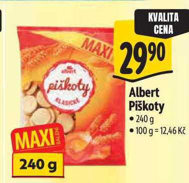 Albert Piškoty, 240 g